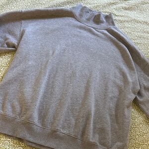 Old Navy Heather Gray Mock Neck Top